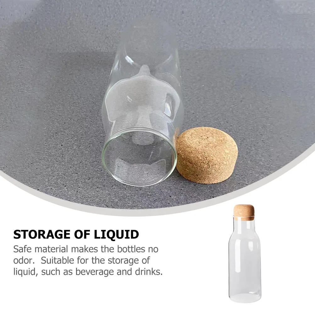 

Transparent Glass Water Bottle Fruit Juice Storage Container For Cold Drinks Beverage Milk Tea Outdoor Use Safe Material No Odor