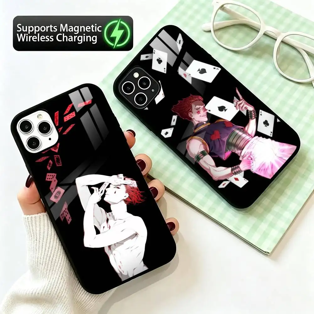 Hisoka Morow H-Hunter x Hunter  Phone Case For iPhone17,16,15,14,13,12,11 Plus,Pro Allows magnetic wireless charging