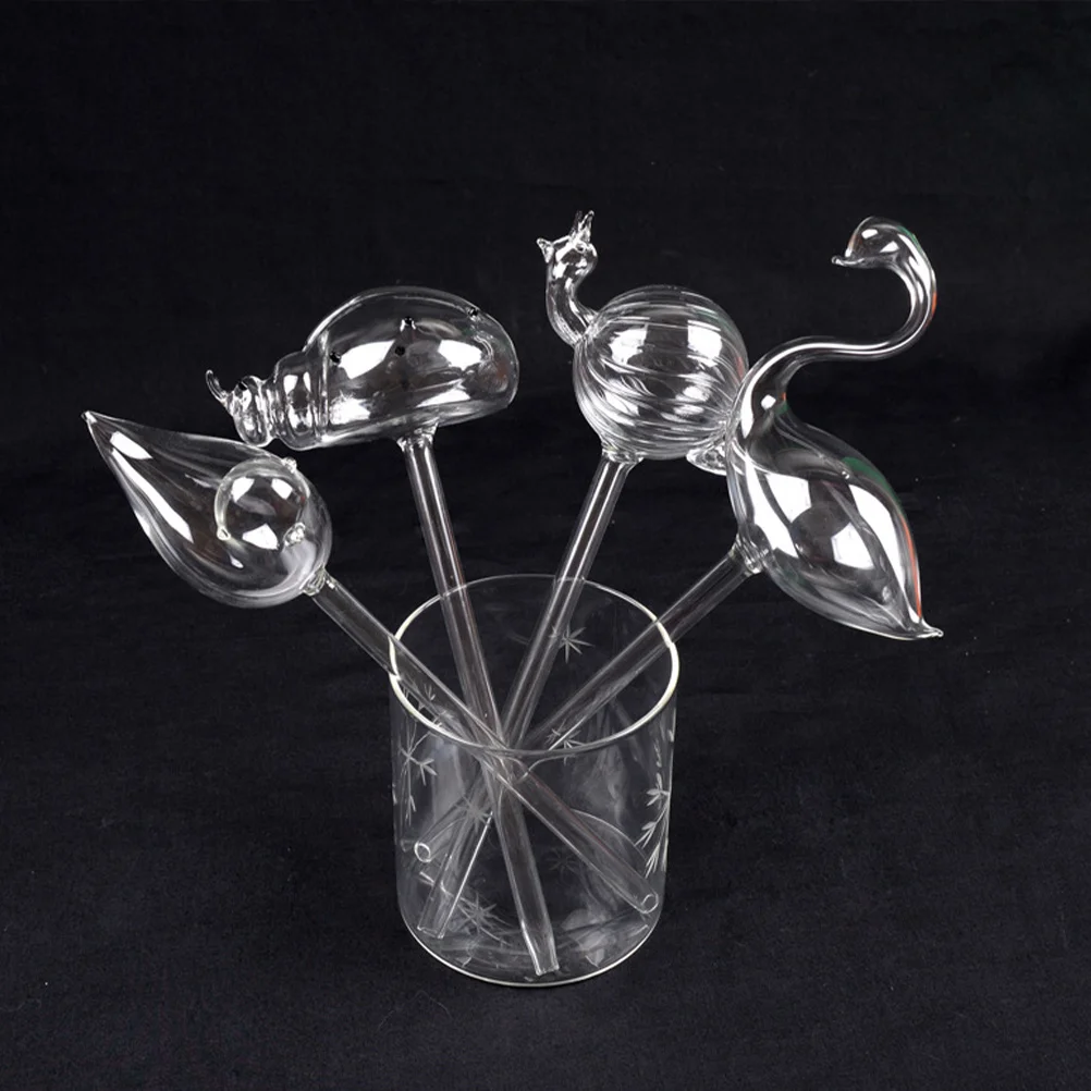 

Swan Shape Glass Watering Globes Automatic Dripper for Indoor Outdoor Plants Slow Release Moisturizer Lazy Drip