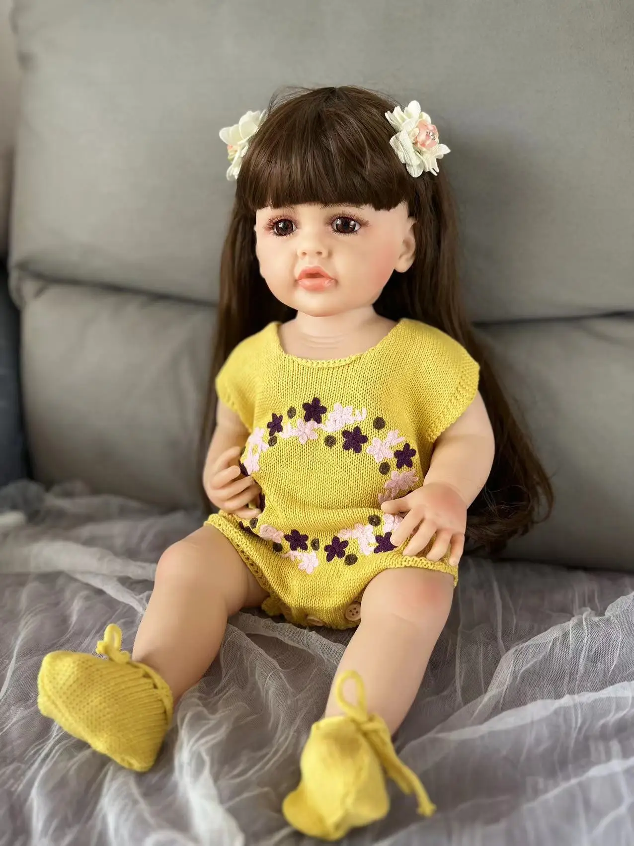 New Summer Style KEIUMI 55 cm Silicone Vinyl Reborn Baby Doll Bebe Reborn Toys Birthday Gifts For Child