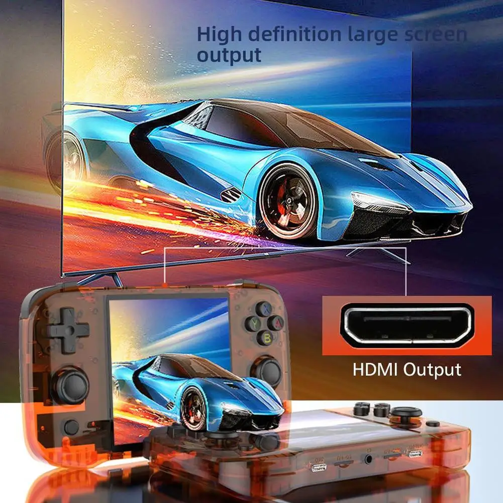 R46S Handheld Video Game Console HD Screen 4-inch Screen Retro Games Consoles Linux System Portable Pocket Video Gaming Player
