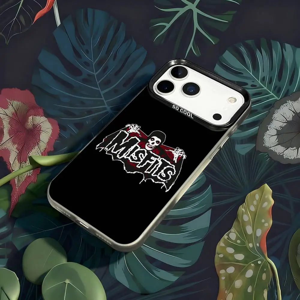 حافظة هاتف Misfits The Devils Rain لهاتف iPhone 17,16,15,14,13,12,X,8,Pro,Max,Plus,E,SE4,Air,Mini IMD أسود غير لامع #2