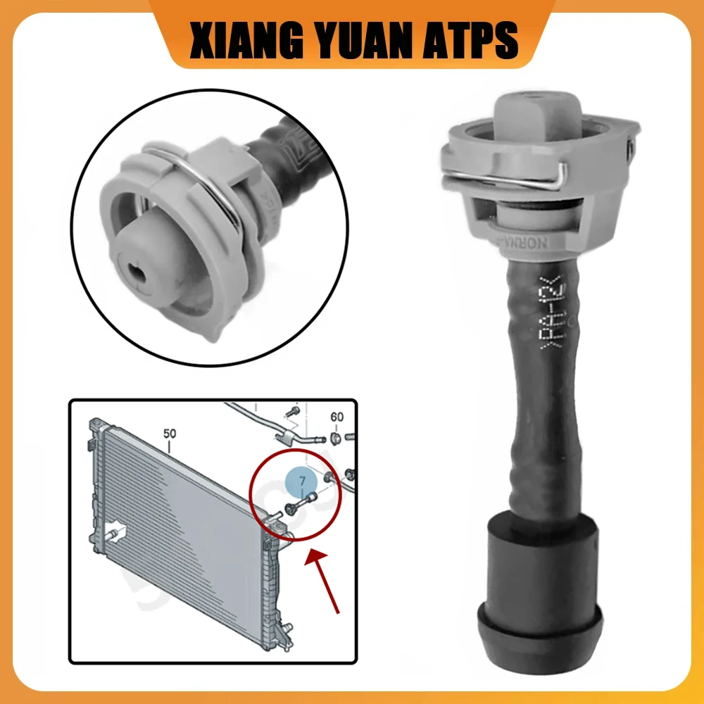 

8W0121081BK Engine Radiator Overflow Hose Cooling Breather Tube 8WD121081D 8W0121164DD For Audi A4 S4 A5 S5 2016 2017 2018-2026