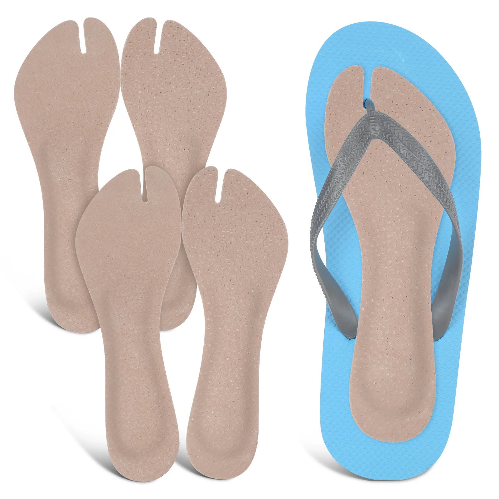 

2 Pairs Sandal Inserts For Sweaty Feet Adhesive Arch Cushion Pads for Women Foot Insoles Shoes Insoles Foam Supports