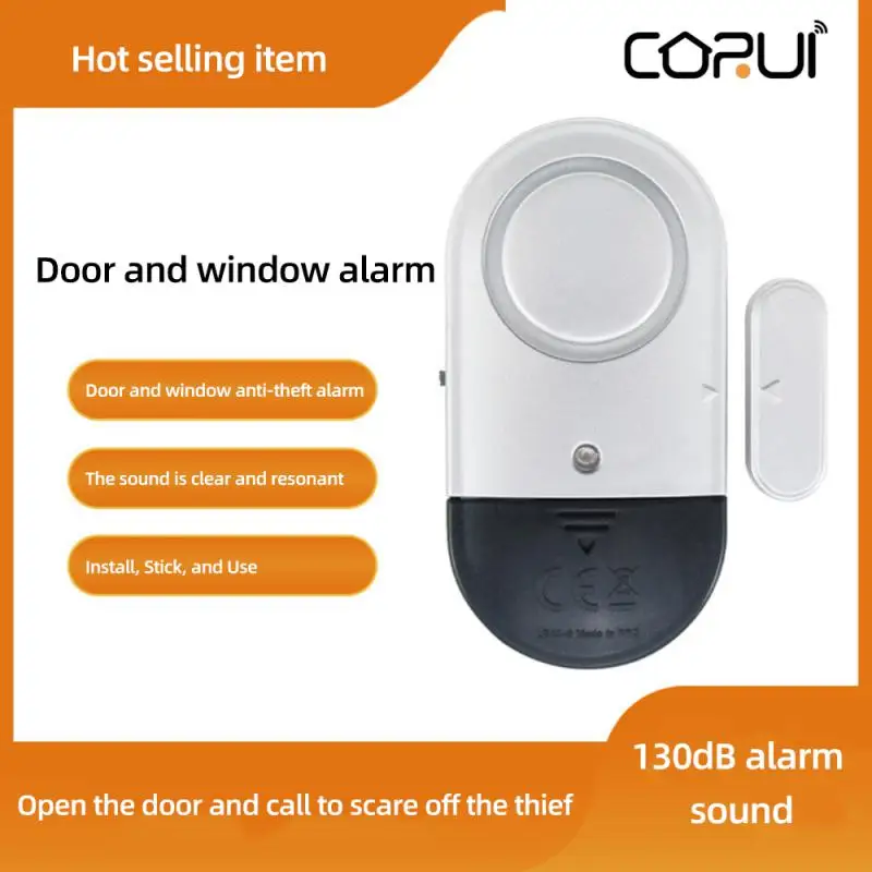 CORUI Smart Door Sensor Wireless Door & Window Magnetic Detector Household Anti-theft Alarm Sensor 120dB Sound Security System