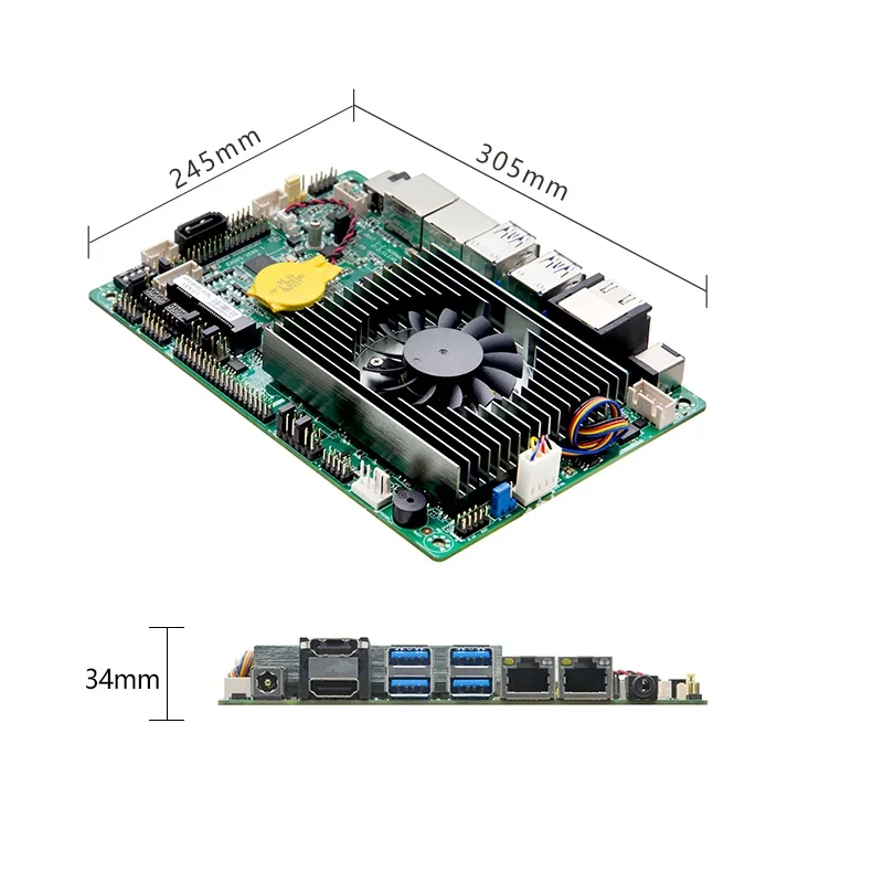 Imagem -03 - Única Placa Encaixada do Computador Industrial Núcleo de Intel I3-n305 3.8ghz N100 3.4ghz 24bit Lvds Edp Hdmi com Sbc