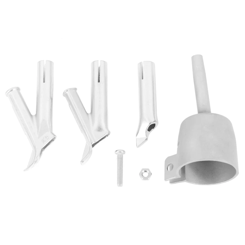 4 Speed Welding Nozzles For Vinyl Pvc Plastic Hot Air Blower Triangle Speed Nozzle 5Mm Round Alloy Y Type