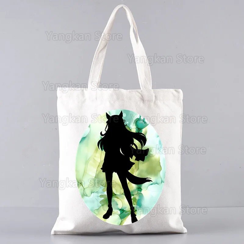 

Сумка-шоппер Uma Musume Gold Ship Chibi, хозяйственная сумка, сумка для покупок, тканевая сумка-тоут, джутовая сумка-тоут, тканевая сумка-шоппер Umamusume