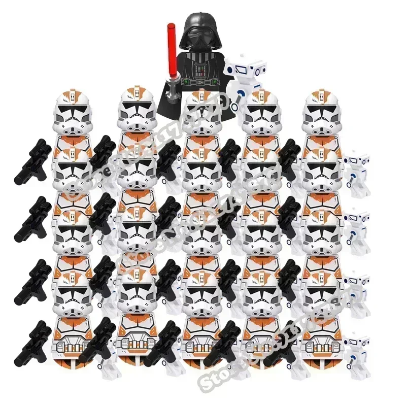 Hot Toys Star Wars 21 pezzi Republic Commando 501st Building Blocks TV6109 TV6106 Trooper Force 99 Hunter Crosshair Wrecker Brick