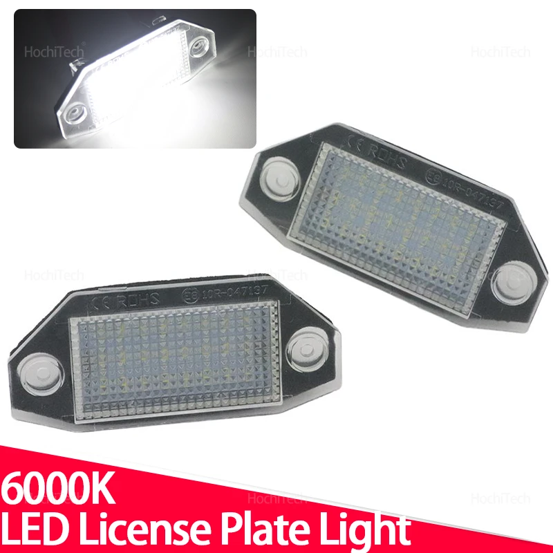 For Mondeo MK3 Ⅲ 4/5 Door 2000-2003 2004 2005 2006 2007 2Pcs Canbus LED License Plate Light 12V White Car-Styling Number Lamp