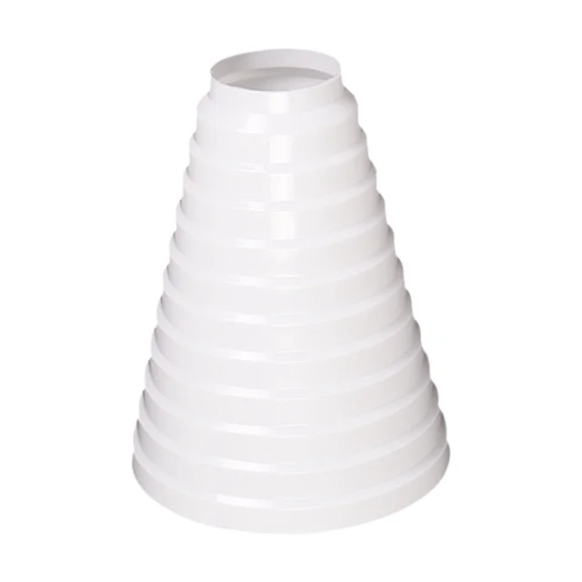 Wylot spalin adapter złącze rury plastikowa redukcja zawór zwrotny 80-200mm redukcja kanału dla systemów wentylacja powietrza sprzęt