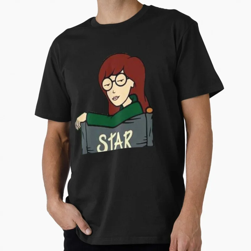 

Daria Morgendorffer 90s Nostalgia cartoon Retro Sick sad world tv shows Gift t shirt for man Large size Tops 100% cotton Clothes