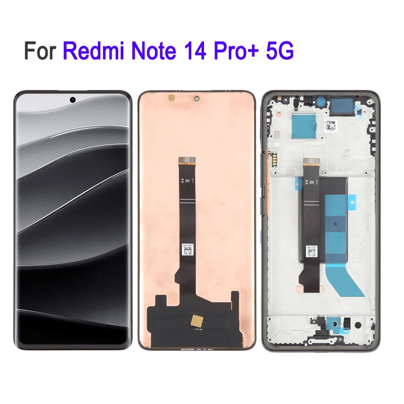 High Quality 6.67'' AMOLED LCD Screen For Xiaomi Redmi Note 14 Pro Plus 5G Phone 120Hz LCD Display Touch Screen Replacement Part