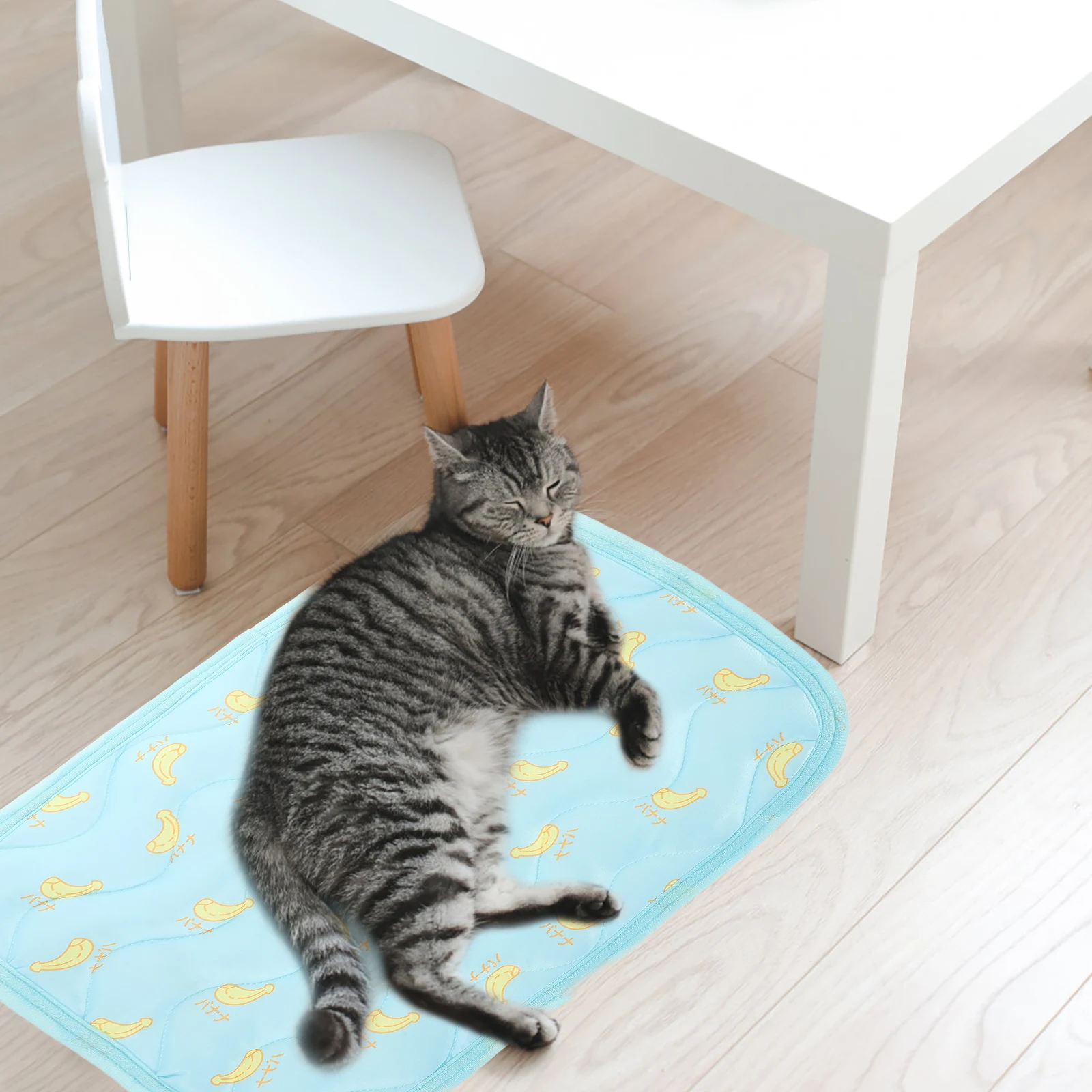 2Pcs Pet Summer Cooling Mat Supple Material Small Animal Hamster Rabbit Sleeping Pad Cage Sofa Car Use Cooling Mat