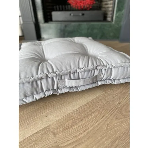 Cotton Shop Gray Biscuit Floor Cushion & Pallet Cushion