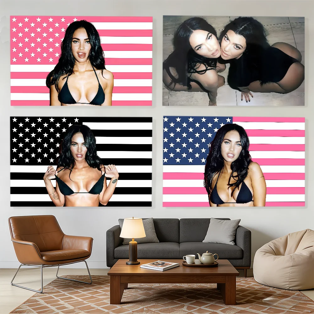Actor Megan Fox flag Decorative Banners Suitable For Outdoor Camping Family Parties And Garden Walls Gift