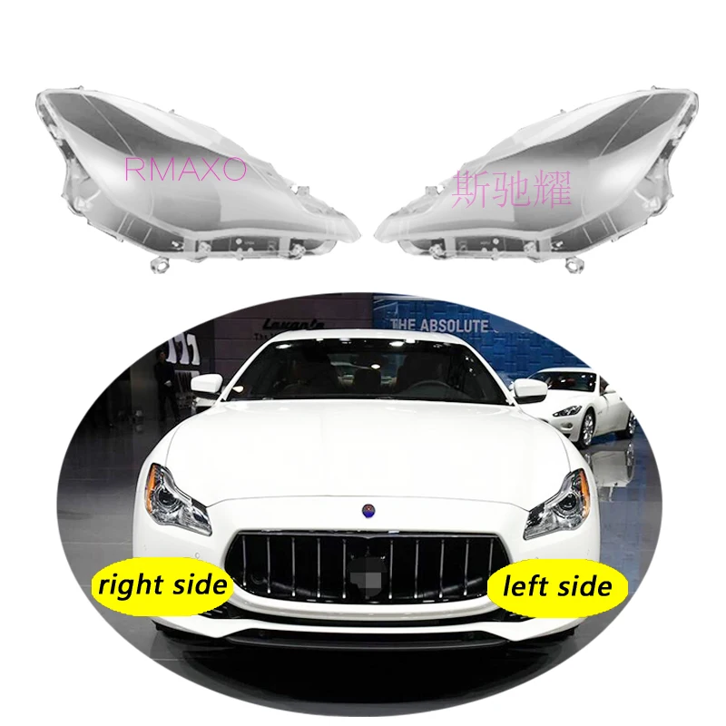 

Use For Maserati Quattroporte 2013-2018 Transparent Headlamp Cover Lamp Shade Front Headlight Shell Lampshade Lens shell