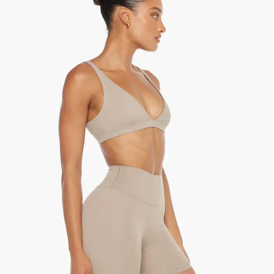 Soutien-gorge de yoga nude pour femme, beau dos, absorbant les chocs, rassemblement, course en plein air, pantalon de fitness, sous-vêtements de sport