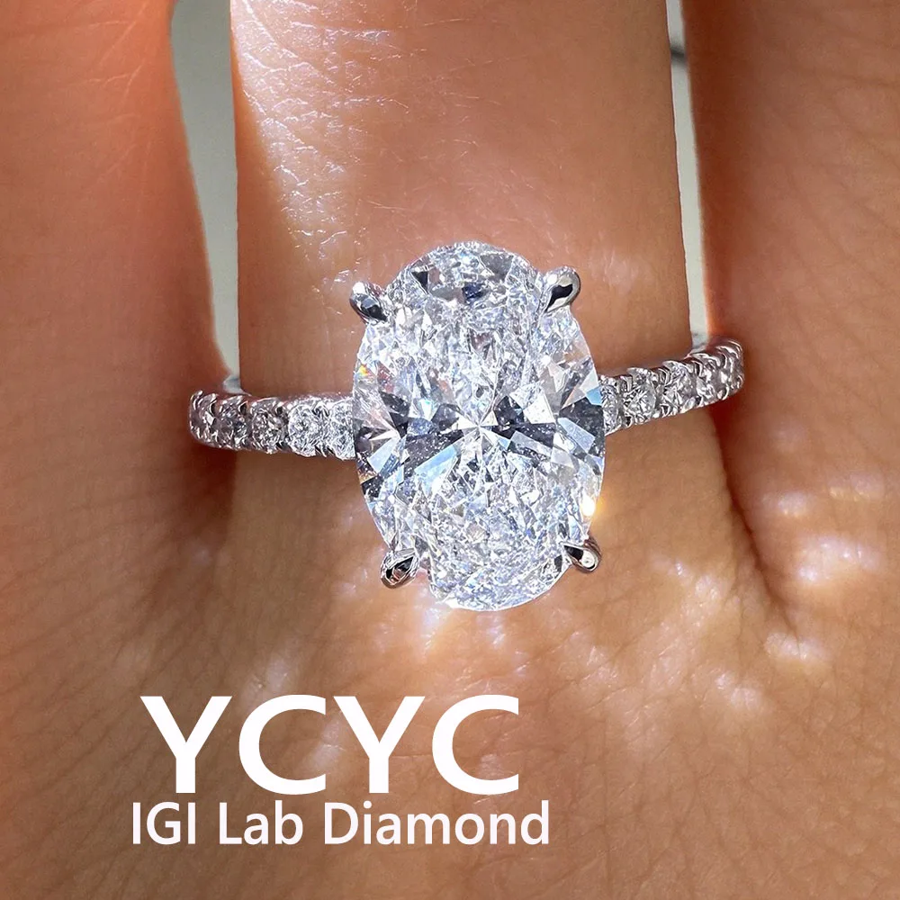 

14k GOLD Diamond Ring IGI Lab Growing Diamond wedding ring Valentine's Day gift