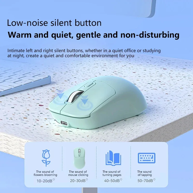 2026 2.4G ماوس لاسلكي USB استقبال 10 متر ثنائي الوضع ألعاب ماوس مكتب محمول صامت مريح كمبيوتر محمول ماوس لاسلكي جديد حار #1