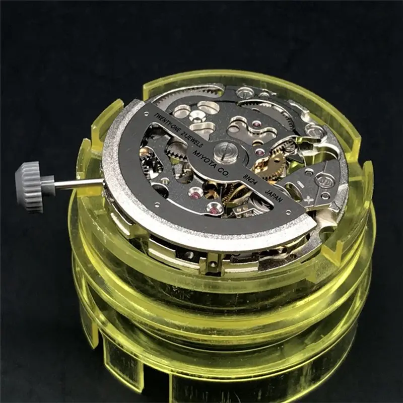 A95D-8N24 Mechanical Movement Miyota 21 Jewels Skeleton Automatic Movement