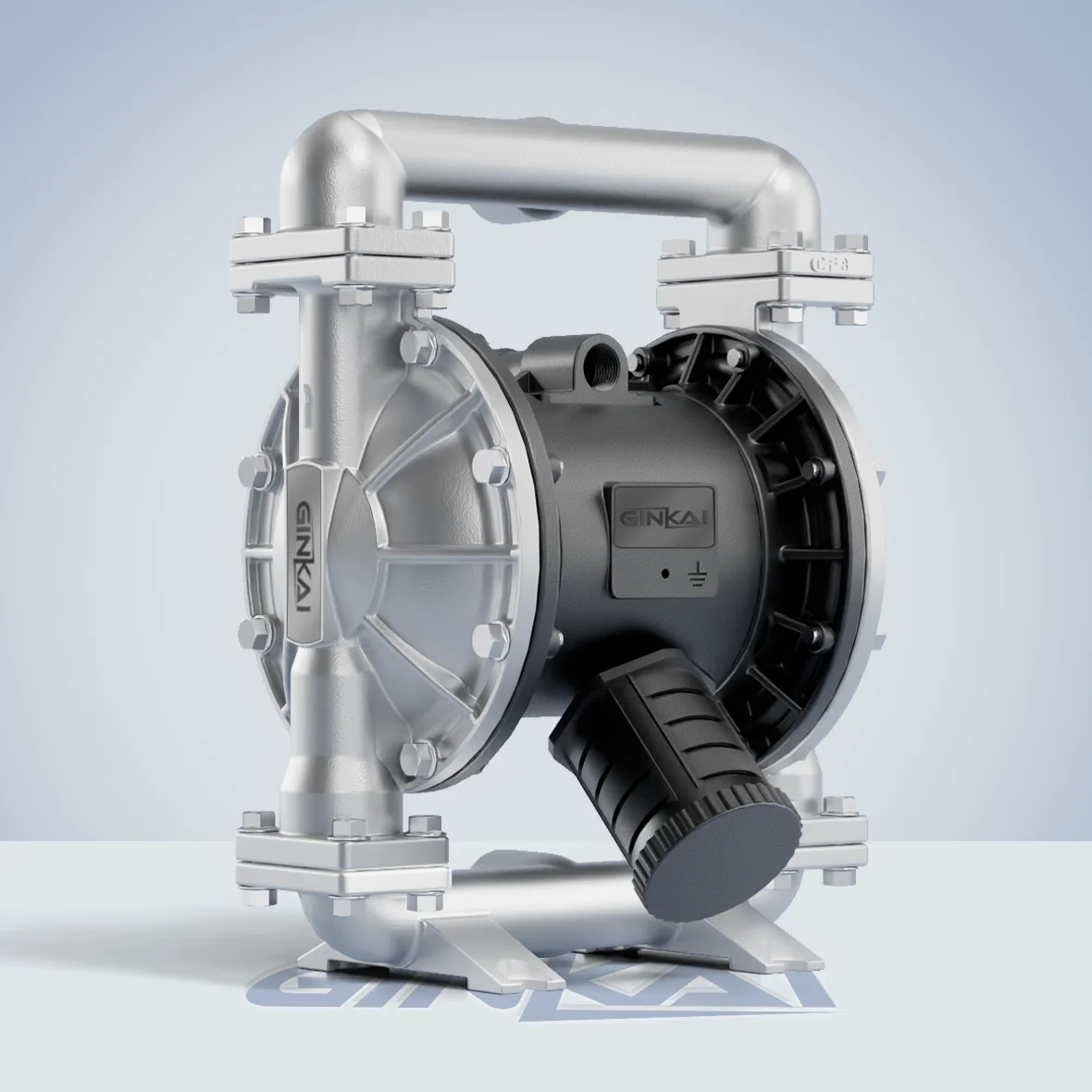 1 Inch DN25 Stainless Steel Pneumatic Diaphragm Pump Diaphragm Chemical Transfer Vacuum Pump Diaphragm Ink Sump Dose Sludge Pump