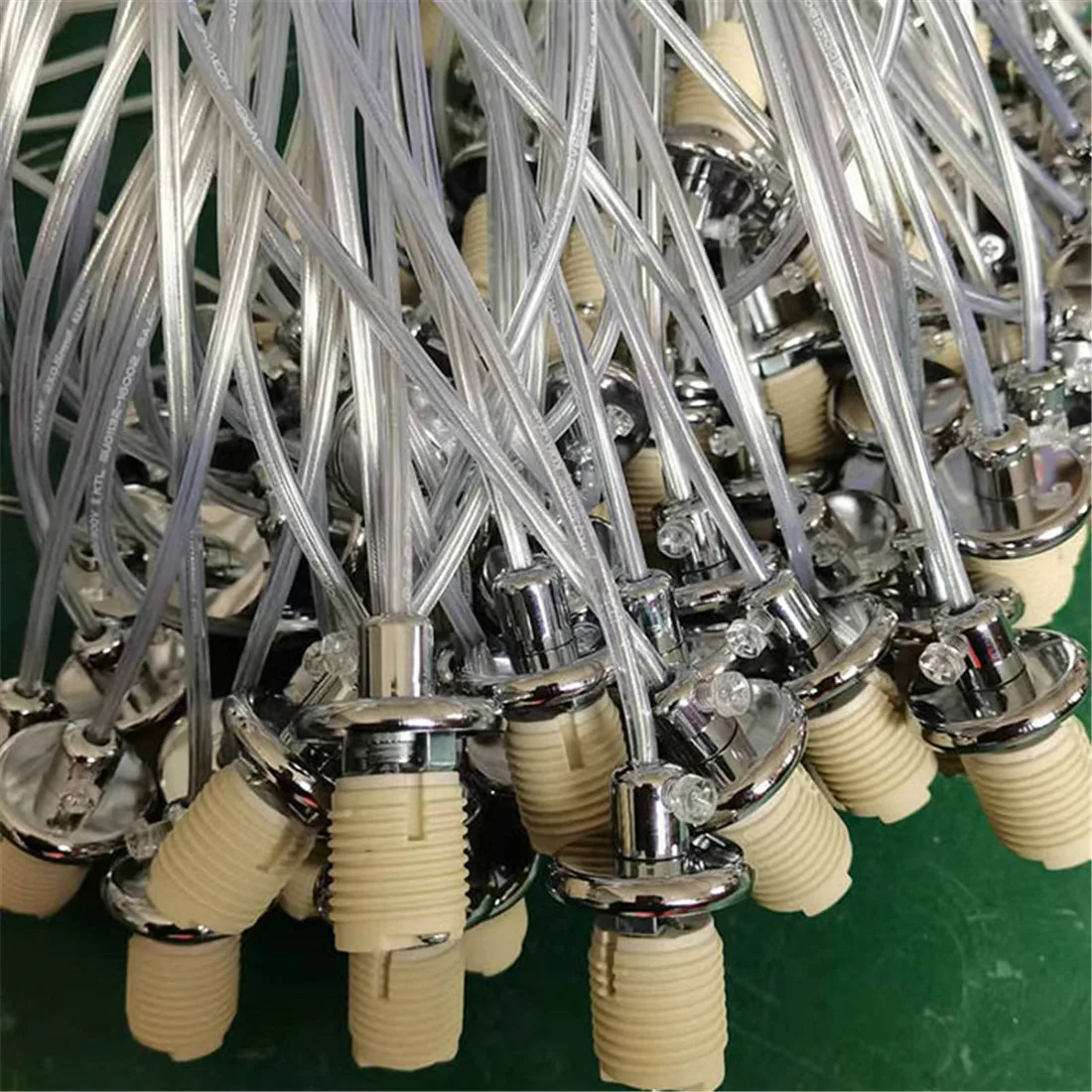 1/5/10/20pcs Pack G9 Ceramic Lamp Thread Holder Ceramic G-9 Halogen Light Bulb Base Screw Socket with Cable Lead