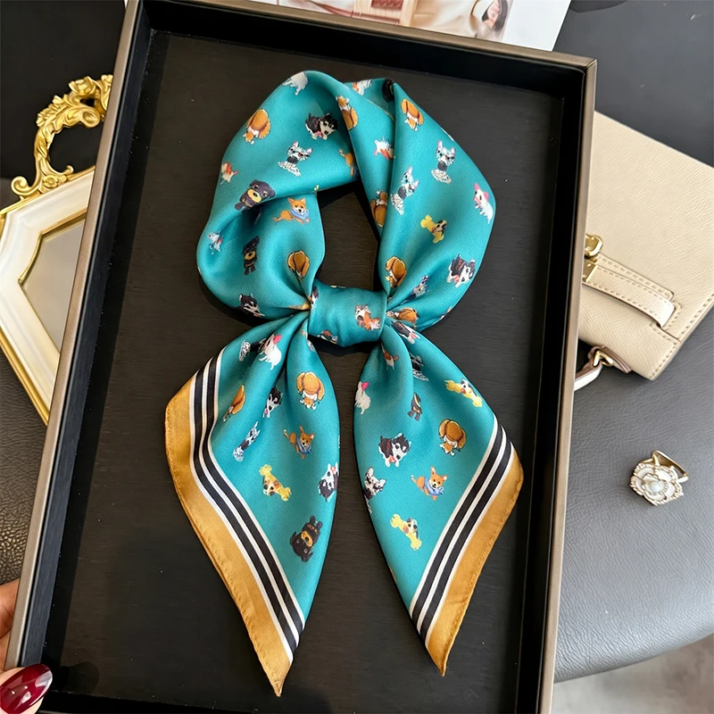 

Print Scarf Female Hijab Luxury Turban Square Headscarf Bandana Handkerchief Neckerchief Windproof Shawl Headband Wraps Fashion