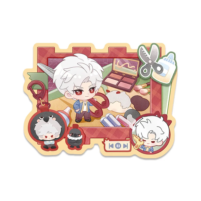 ملصق ثلاجة دوار من الأكريليك من Love and Deepspace Re-ceration على شكل شخصية Xavier مغناطيس الثلاجة Zayne ملحق لعبة Sylus