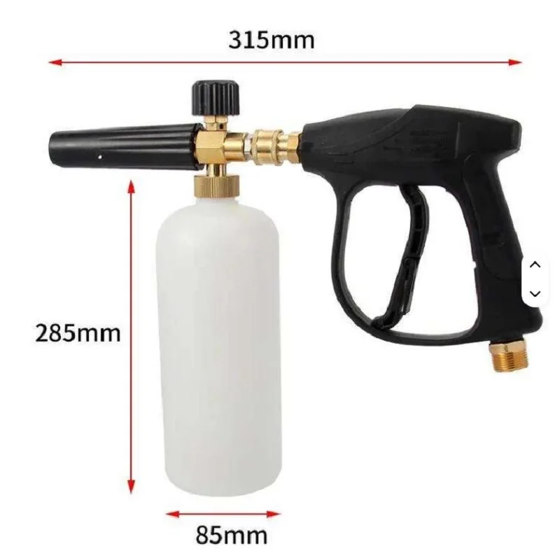 Car Washer High Pressure Wash Gun Foam Jet Bottle Adjustable Snow Foam Lance with Nozzle for Home Vehicle Washing view 6