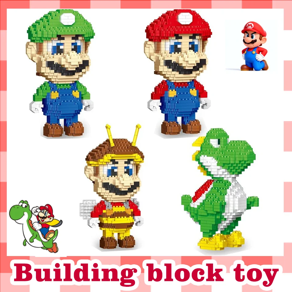 

Горячая распродажа: модели аниме-фигурок из строительных блоков! 4 стиля фигурок-конструкторов: мелкие детали, простая сборка, развивающие игрушки для детей, идеальный подарок