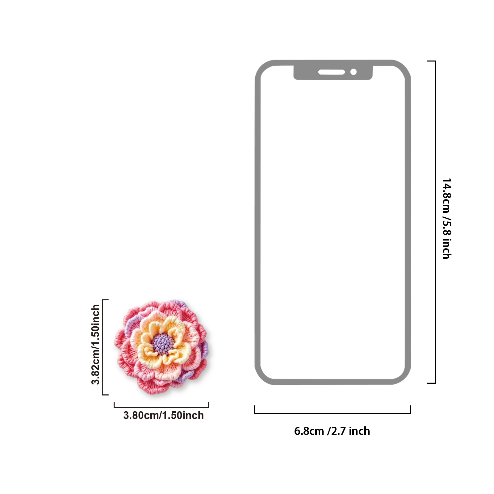 Etori Life 50Pcs Pink Rose Gradient Crochet Flower Sticker Pack with Pearl Embellishments and Woven Floral Patterns, Background Material for Journals, Suitable for Card Making, Laptop, Phone Backs, Handbags, Guitars, Bicycles and Helmets, Postcards and Envelopes, Room Decoration, Scrapbooking Supplies, Office Decorations, Gift Paper Bags, Pink Aesthetic, Art Supplies, Cycling Decals