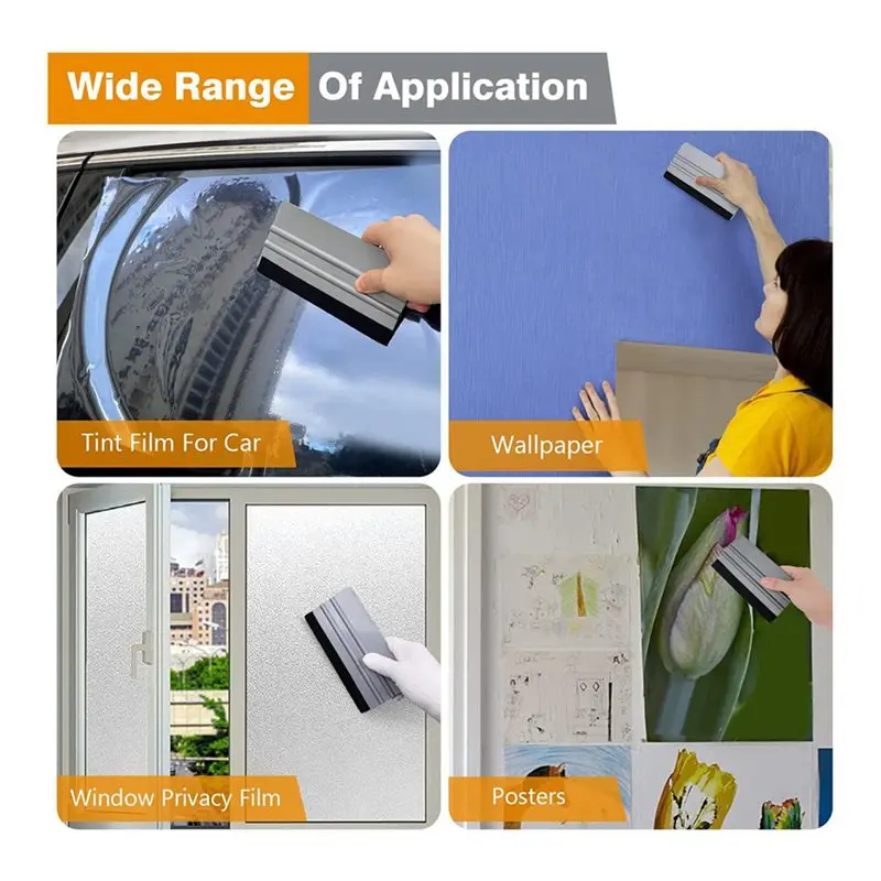 Stablize 40 Pack Vinyl Wrap Squeegee 4 Inch / 6 Inch Felt Edge Squeegee Window Film Squeegee Decal Applicator Scraper Tool