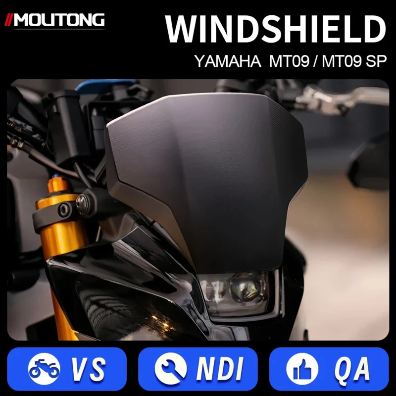 MT 09 MT-09 SP 2024 2025 Motorcycle Accessories Sport Windshield Front Windscreen Wind Deflector Fairing MT09 MT09SP