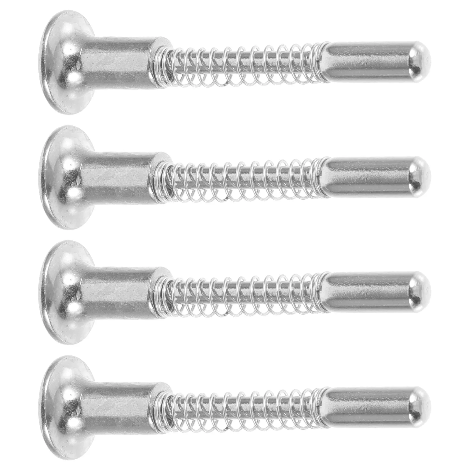 Baby Crib Latches 4 Pack Spring Loaded Iron Locking Pins for Mini Crib Bed Furniture and Windows