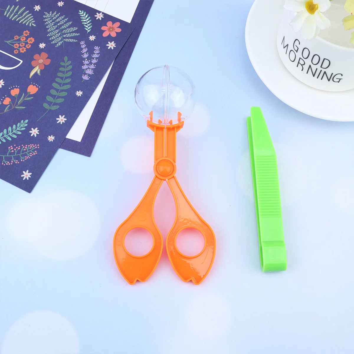 

6pcs Plastic Catcher Scissor Tong Set 3 Packs Lightweight Insect Collector Educational Kids For Outdoor Camping Daycare Fun