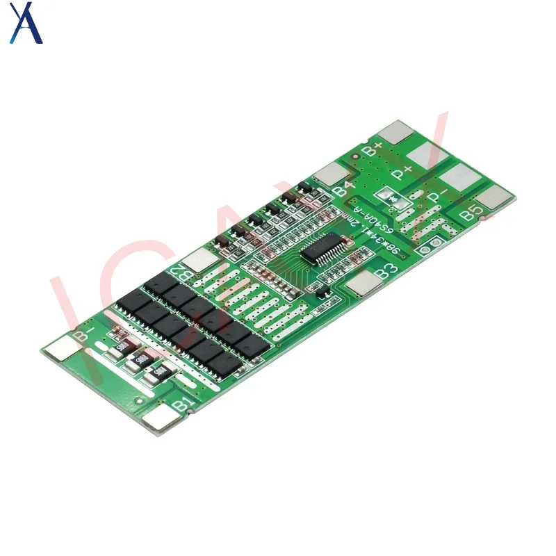

6S 40A 24V 18650 Li-Ion Lithium Battery Protect Board Solar Lighting Bms Pcb With Balance For Ebike Scooter