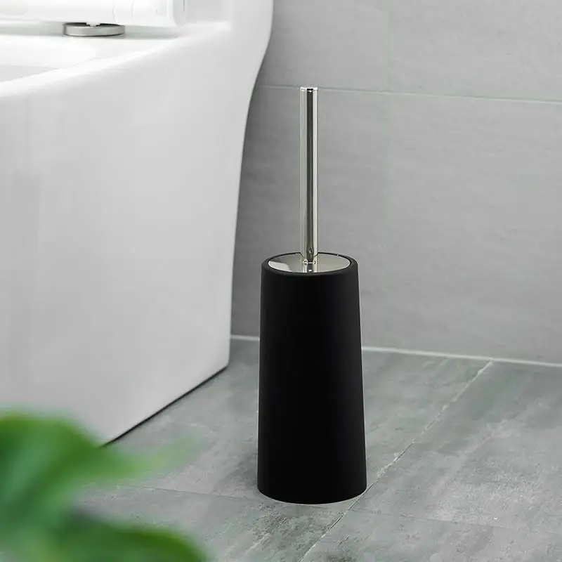 Anti-Tropf-Toilettenbürsten-Set mit stabiler Standbasis, ergonomischem langen Griff, spritzwasserschutz, Badezimmer-Toilettenreinigungswerkzeug für den täglichen Gebrauch. – Detail 4