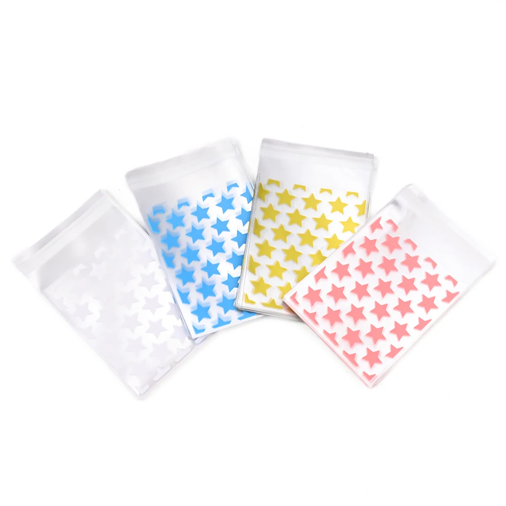 50 Stück OPP-Stern-Druck-Verpackungsbeutel Selbstklebende Beutel Schmuck-Handwerks-Verpackungsbeutel Transparente Verpackungs-Ziplock-Beutel – Detail 6