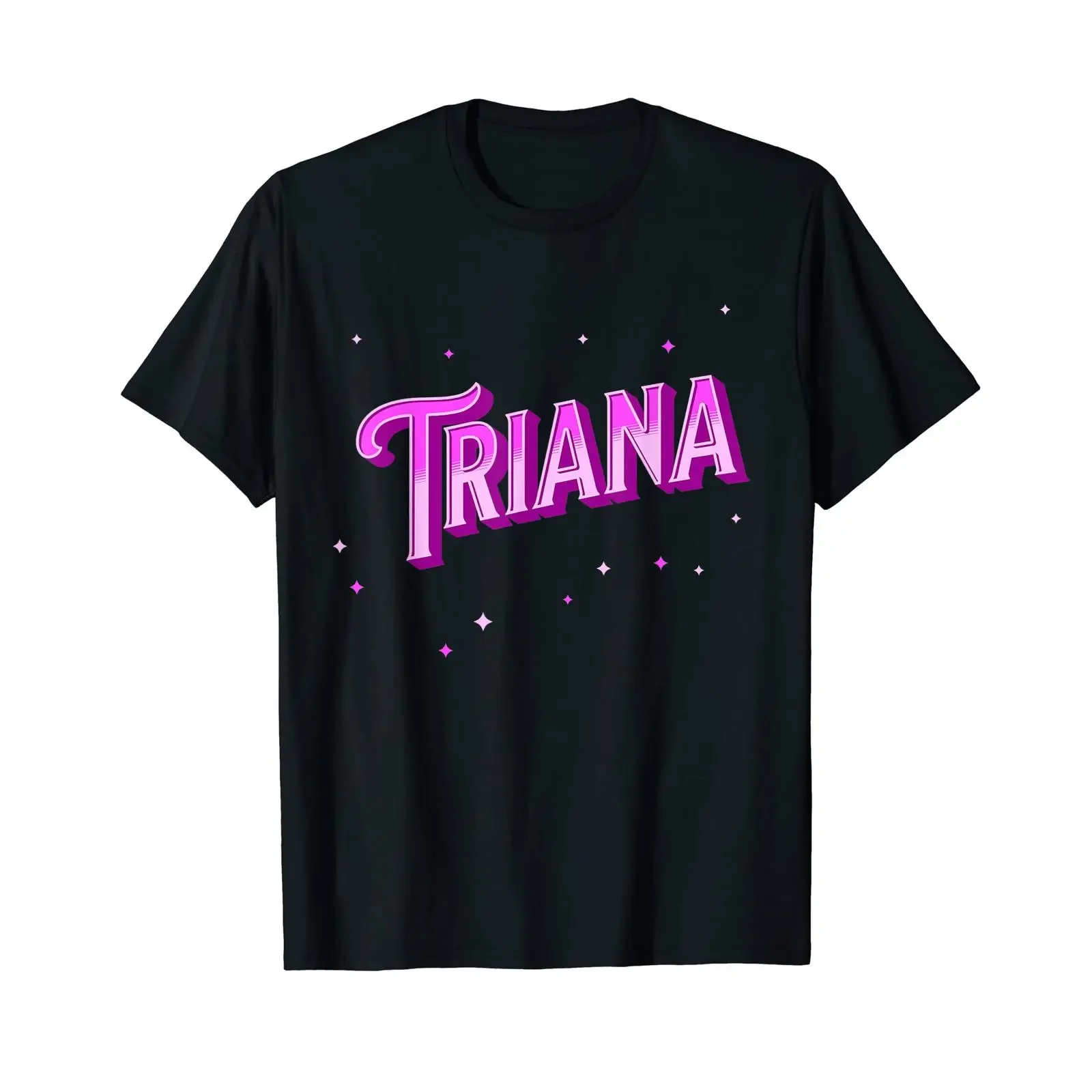 Camiseta Triana con nombre personalizado, estilo vintage, gráfico, unisex, elástica, cómoda, elegante, ligeramente transpirable