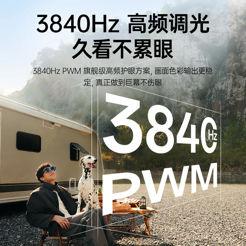 Óculos AR inteligentes RayNeo Air 3s Pro, som surround 3D visualização HD de 135 polegadas, brilho de 1200Nits