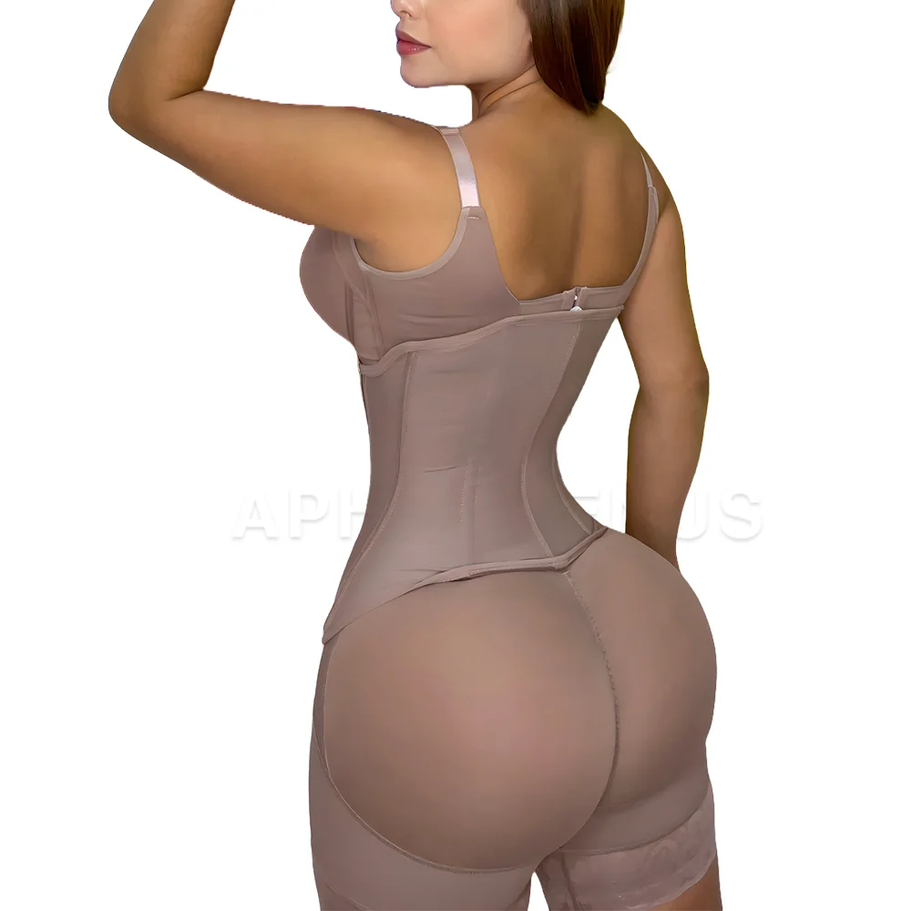 Fajas Colombianas kobiety z otwartą klatką piersiową gorset Waist Trainer podwójną kompresję brzucha bielizna modelująca szczupłej modelowanie