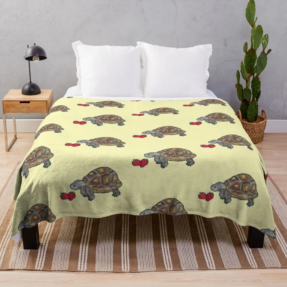 

Happy Tortoise Throw Blanket Luxury Throw Loose Decorative Beds Custom Blankets