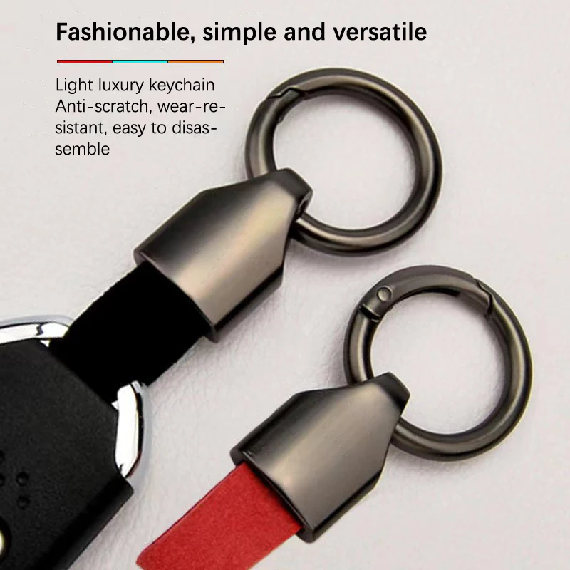 Luxury Men Women Key Chain Fashion Keychain Durable Leather For Car Key Ring Holder Horseshoe Buckle Accessories Gift