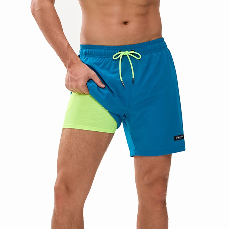 Neueste Herren- und Damen-Laufshorts, Atmungsaktive Schnelltrocknende Sport-Badeshorts mit Taschen, Strand- und Urlaubsshorts – Detail 7