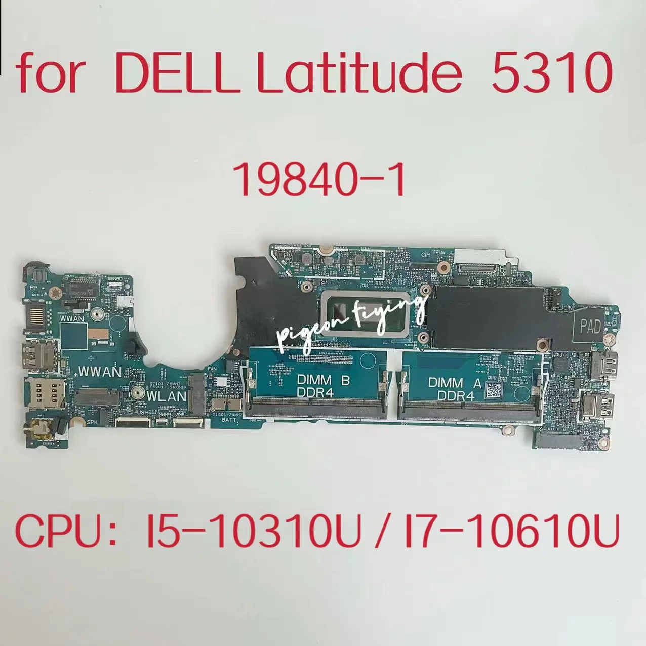 

CN-07FJPX для Dell Latitude 5310, материнская плата для ноутбука, CPU: CN-01Y4K1 SRGKV DDR4 19840-1, тест материнской платы ОК