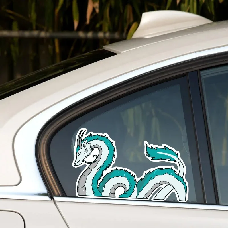 

New Dragon Shape Cute Car Sticker Vinyl Waterproof Decal For Car Window Windshield Bumper 15cm PVC KK