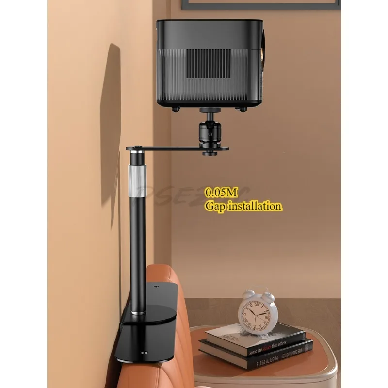 Projector Hidden Slot Bracket Bedside Sofa No Need for Drilling Pan Tilt Storage Rack Tray Lifting Projector Bracket