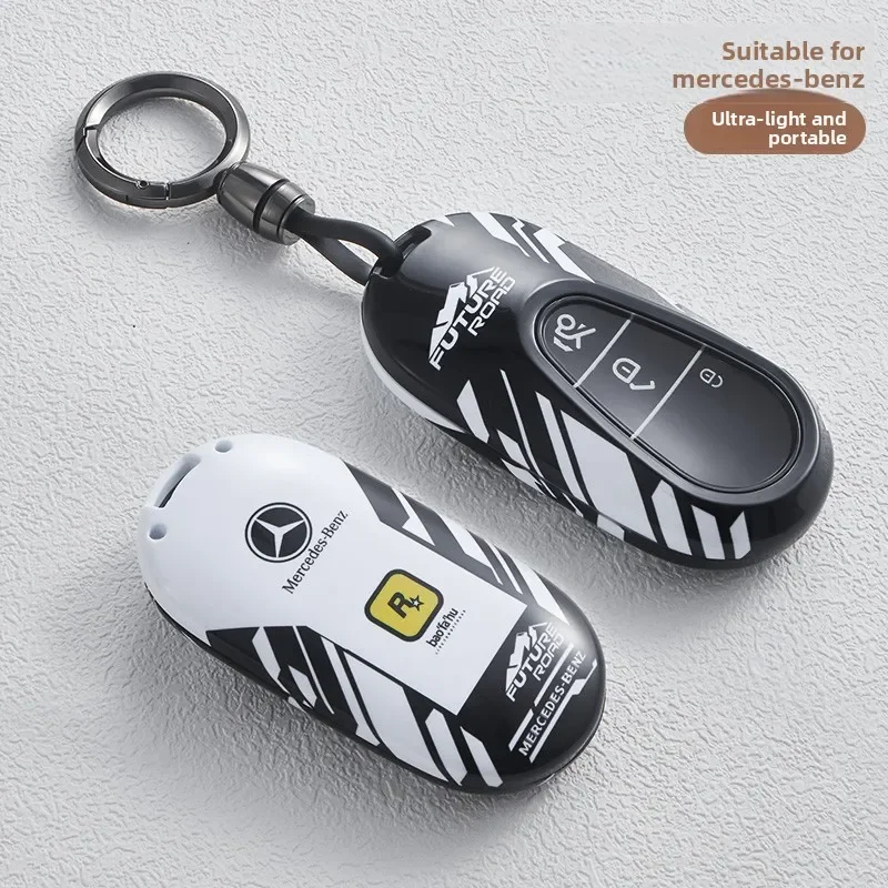 Car Key Case Cover for Mercedes Benz C S A Class W206 W223 S350 C260 C300 S400 S450 S480 S500 Smart Key Holder Keychain