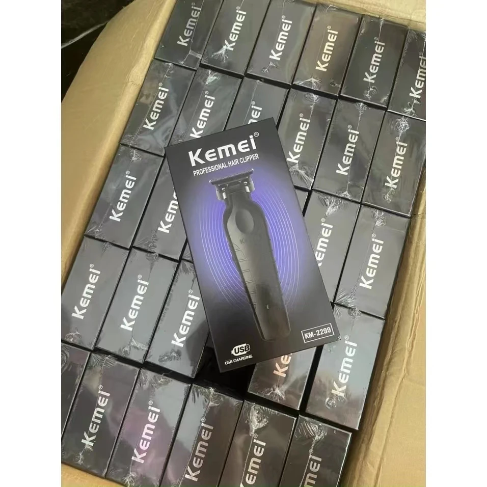 Kemei Professional Barber Cordless 1200 mAh Electric Hair Clippers USB Rechargeable Hair Trimmers Hair Cutting Machine KM-2299